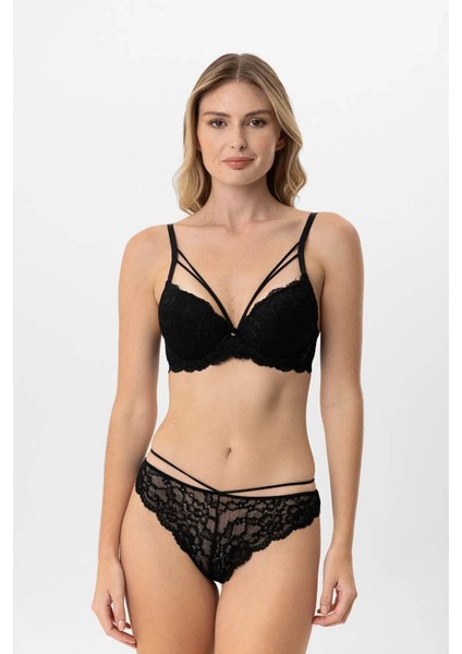 Soft Push Up Kaplı Dantelli Sütyen Takım fiyatları
