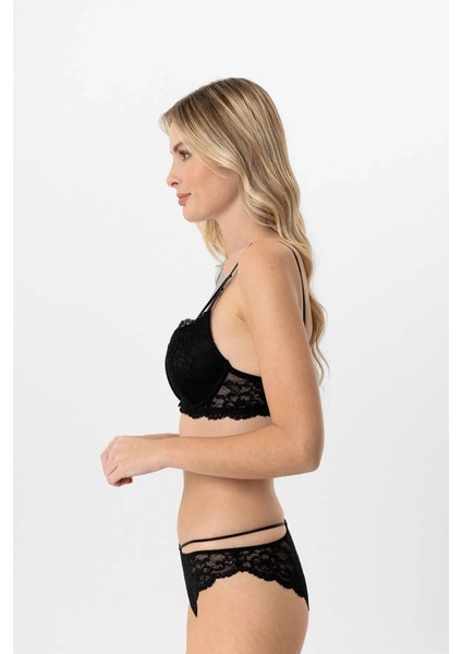 Soft Push Up Kaplı Dantelli Sütyen Takım modelleri