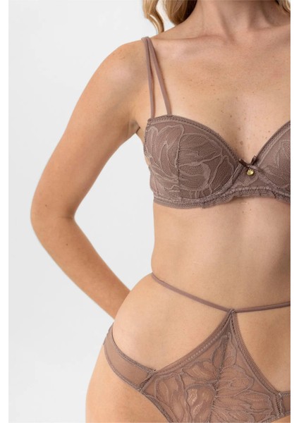 Dantelli Soft Push Up Sütyen Takım