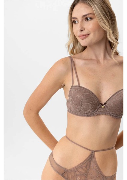 Dantelli Soft Push Up Sütyen Takım