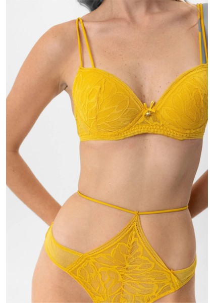 Dantelli Soft Push Up Sütyen Takım