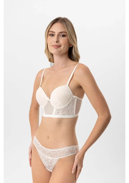 Dantelli Push Up Büstiyer Takım