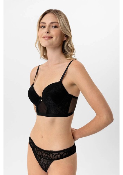 Dantelli Push Up Büstiyer Takım