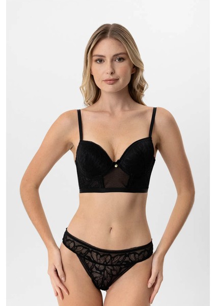 Dantelli Push Up Büstiyer Takım