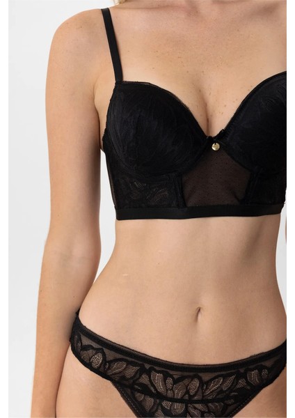 Dantelli Push Up Büstiyer Takım