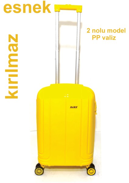 Küçük (Kabin) Boy Pp Esnek Malzeme Kırılmaz Valiz modelleri