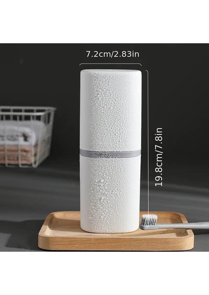 2 Adet Çok Amaçlı Seyahat Tipi Diş Macun ve Fırçası Kabı Pratik Saklama Kabı Renkli Organizer indirimleri