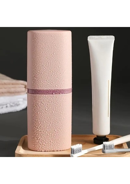 2 Adet Çok Amaçlı Seyahat Tipi Diş Macun ve Fırçası Kabı Pratik Saklama Kabı Renkli Organizer