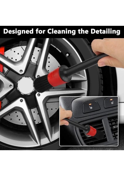 5 Adet Oto Uyumlu Araç Detaylı Temizlik Fırçası Araba Klima Kalavye Temizleme Toz Alma Fırçası