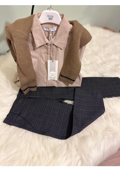 Monna Rosa Kazak+Gömlek+Pantolon Üçlü Takım fiyatları