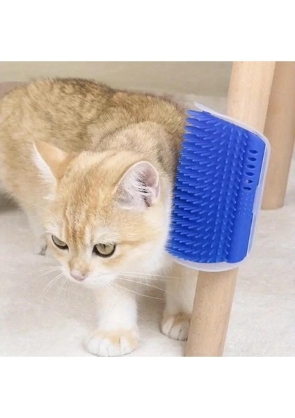 Kedi Kaşınma Tırmalama ve Sürtünme Aparatı Kedi Masaj Fırçası Kedi Naneli
