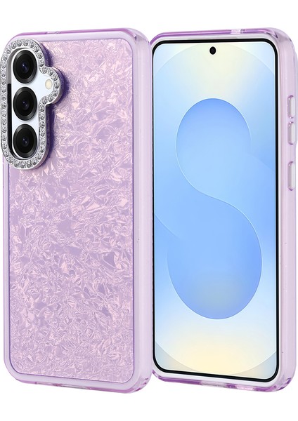 Samsung Galaxy S25 Plus Kılıf Taşlı Tasarımlı Kapi Kapak