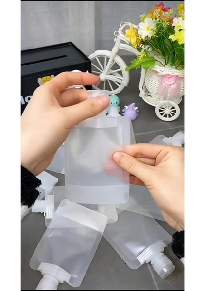 6 Adet Krem Seyahat Şampuan Taşıma Şişesi Çanta Içi Taşıma Şişesi Krem Saklama Kabı