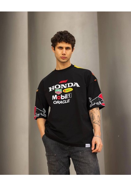 Oversize Unisex Honda Mobil1 Tişört fiyatları