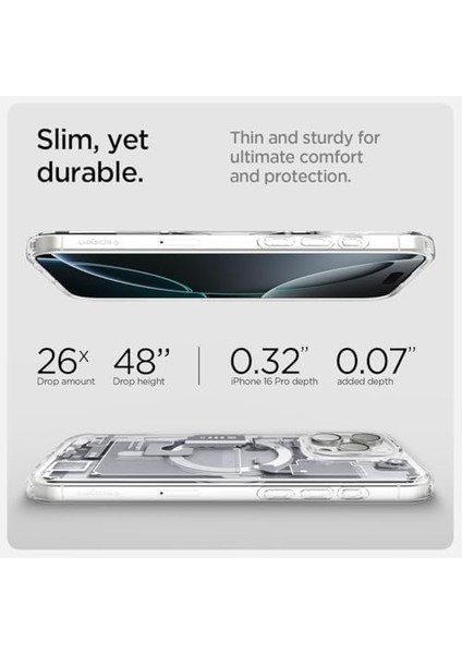 iPhone 16 Pro Kılıf Ultra Hybrid Magfit Magsafe Özellikli Zero One White - ACS08136 fiyatları