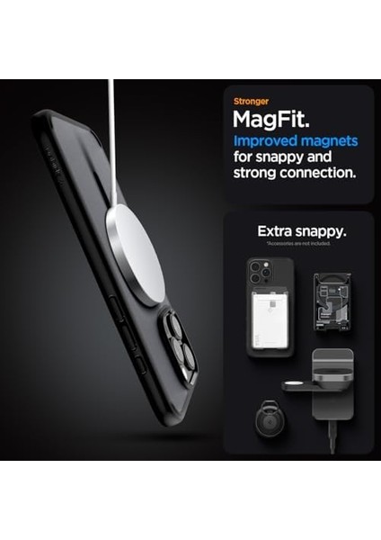 iPhone 16 Pro Kılıf Ultra Hybrid Magfit Magsafe Özellikli Frost Black - ACS08134 fiyatları