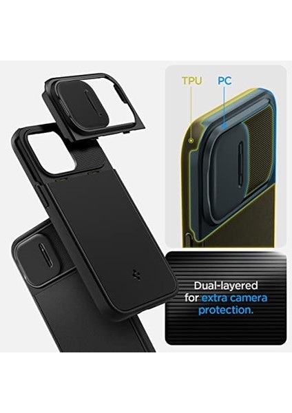 iPhone 14 Pro Kılıf Optik Armor Magfit Magsafe Özellikli Black - ACS04993 modelleri