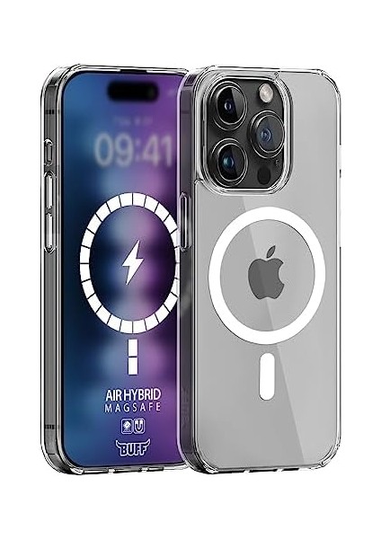 iPhone 15 Pro Max (6.7") Magsafe Uyumlu Air Hybrid Darbe Emici Tpu + Pc Şeffaf Kılıf modelleri