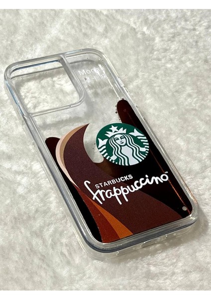Apple iPhone 11 ile Uyumlu Starbucks Frappucino Sulu Desenli Telefon Kılıfı (Frappucino)