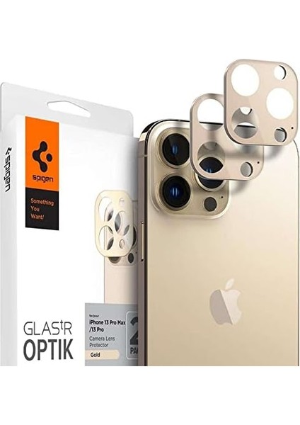 iPhone 13 Pro Max / 13 Pro Kamera Lens Camı Koruyucu Glas.tr Optik (2 Adet) Gold - AGL04034 fiyatları
