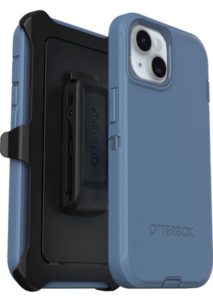 Defender Iphone 15 / Iphone 14 / Iphone 13 Için Kılıf, Darbeye Dayanıklı, Düşmeye Dayanıklı, Ultra Sağlam, Koruyucu Kılıf, 5x Askeri Standartlara Göre Test Edilmiştir, Mavi
