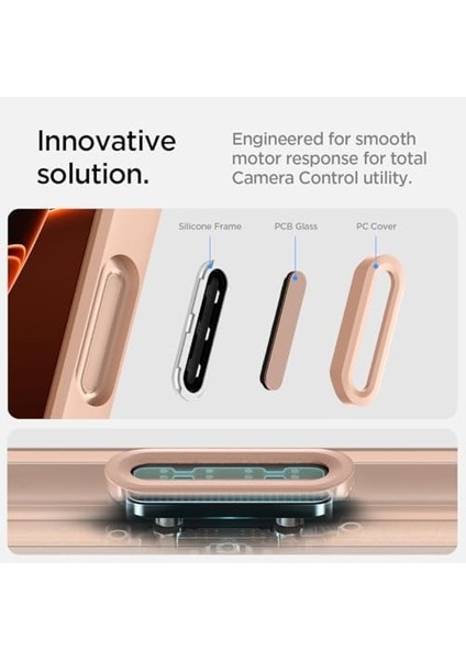 iPhone 16 Pro Max Kılıf Ultra Hybrid T Kamera Buton Korumalı Magfit Magsafe Özellikli Frost Rose Titanium ACS09069 modelleri