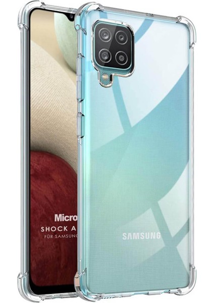 Samsung Galaxy A12 Için Kılıf Shock Absorbing Şeffaf [galaxy A12 ile Uyumlu Kılıf - Şeffaf]