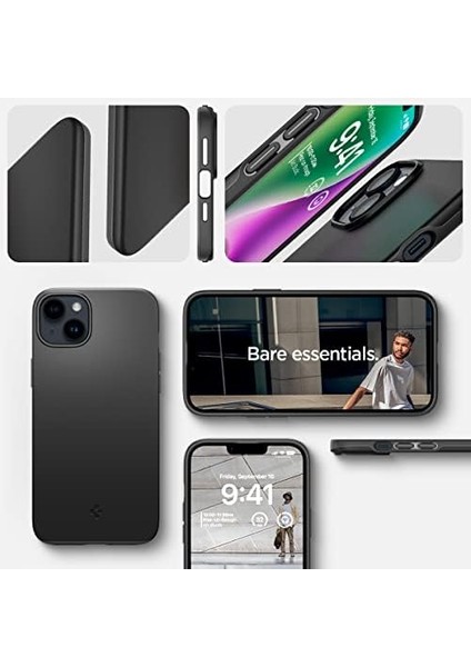 Apple iPhone 14 / iPhone 13 Kılıf Thin Fit Black - ACS04788 modelleri