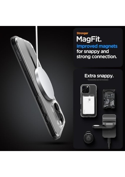 iPhone 16 Pro Kılıf Ultra Hybrid Magfit Magsafe Özellikli Graphite - ACS08130 modelleri