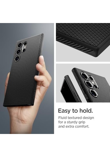 Galaxy S24 Ultra Kılıf Liquid Air Matte Black - ACS07287 modelleri
