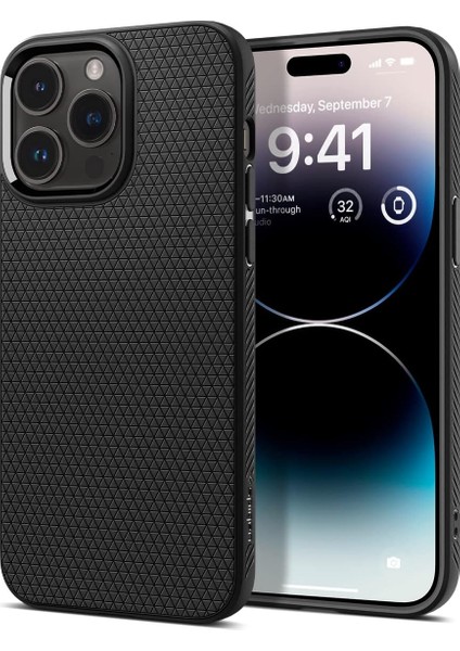 iPhone 14 Pro Max Kılıf Liquid Air Matte Black - ACS04813