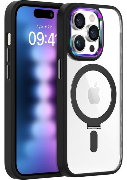 Labs iPhone 15 Pro Max Ile Uyumlu Bumpermag Kılıf (Siyah)