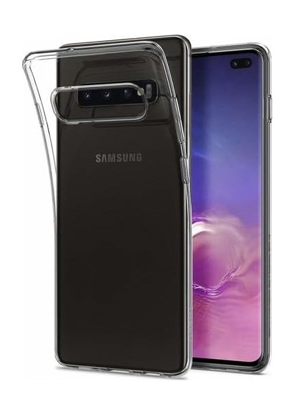 Kılıf Kiristal Şeffaf Kristal Netliğinde Sarı Karşıtı Kılıf, Ultra Ince Yumuşak Silikon Darbeye Dayanıklı, Çizilmez Samsung S10+ Plus Telefon Kılıfı Kapağı - Şeffaf (6,4 Inç)