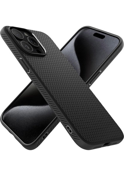 iPhone 15 Pro Kılıf Liquid Air Matte Black - ACS06704