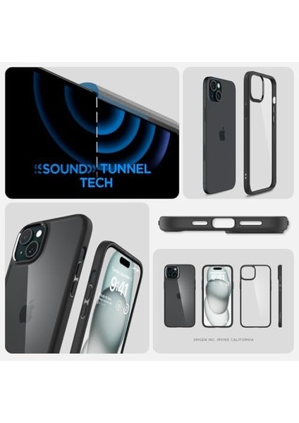 iPhone 15 Kılıf Ultra Hybrid Matte Black - ACS06799 fiyatları