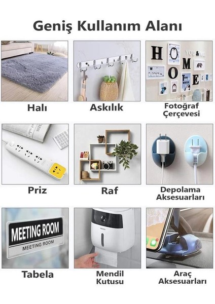 1 Metre 3 cm Duvara Tablo Albüm Obje Dekor Iz Bırakmaz Çift Taraflı Nano Bant Güçlü Yapıştırıcı modelleri