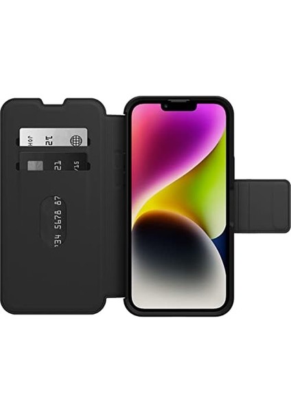 iPhone 14 Plus Strada Kılıf, Darbeye Dayanıklı, Düşmeye Dayanıklı, Iki Kart Tutuculu Birinci Sınıf Deri Folyo, Askeri Standartlara Göre 3 Kez Test Edilmiştir, Siyah fiyatları