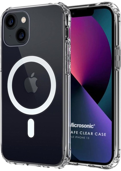 Apple iPhone 13 Için Kılıf Magsafe Clear Soft Şeffaf [iphone 13 ile Uyumlu Kılıf - Şeffaf]