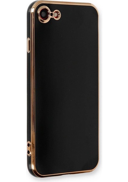 Apple iPhone Se 2022 Için Kılıf Olive Plated Siyah [iphone Se 2022 ile Uyumlu Kılıf - Siyah]