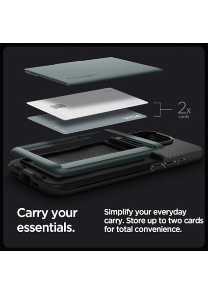 iPhone 15 Pro Kılıf Slim Amor Cs Abyss Green - ACS06731 modelleri