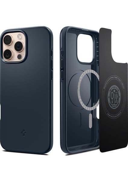 iPhone 16 Pro Max Kılıf Thin Fit Magfit Magsafe Özellikli Metal Slate - ACS07980