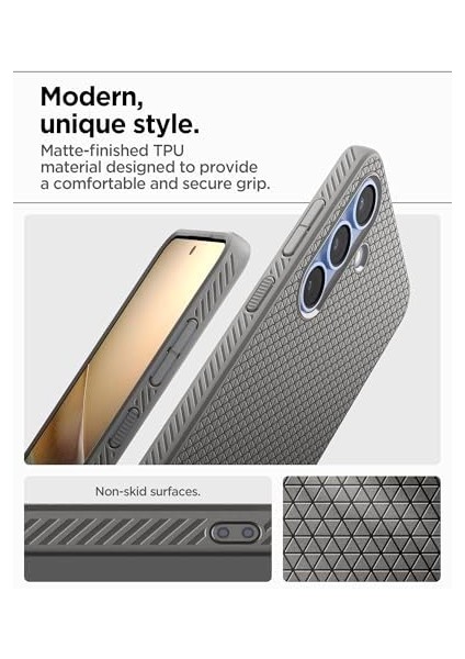 Galaxy S25 Plus Kılıf Liquid Air Granite Gray - ACS08980 modelleri