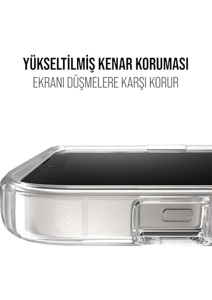 iPhone Magsafe Uyumlu Şeffaf Sert Kristal Mika Sararmaz Kılıf (Iphone 13) modelleri