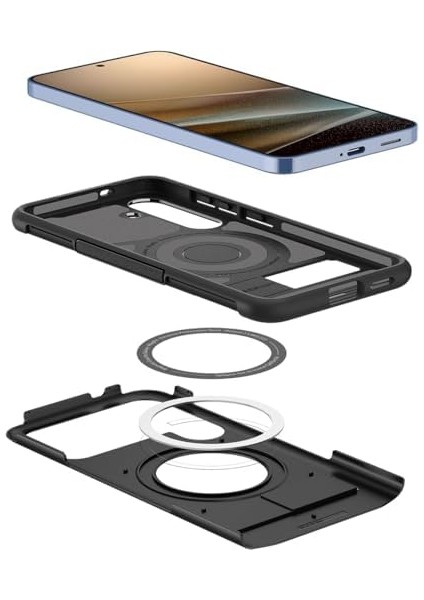 Galaxy S25 Plus Kılıf Slim Armor Magfit Özellikli Siyah ACS08915 fiyatları