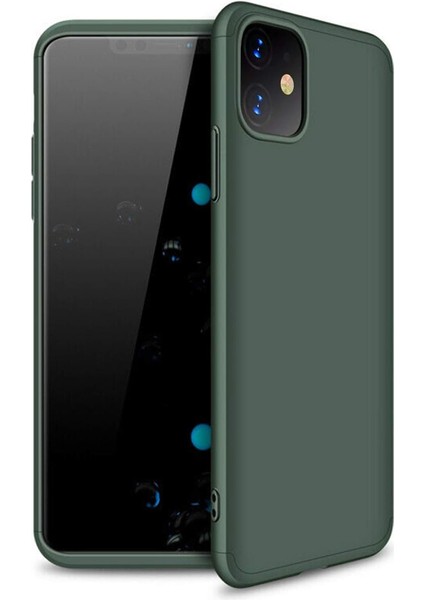 Apple iPhone 11 (6.1'') Için Kılıf Double Dip 360 Protective Yeşil [iphone 11 ile Uyumlu Kılıf - Yeşil]