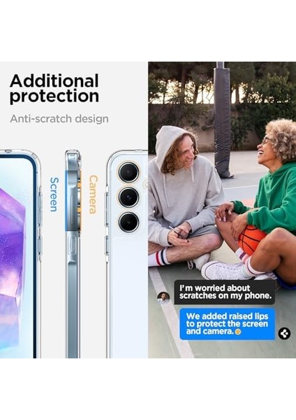 Galaxy A55 Kılıf Ultra Hybrid Crystal Clear - ACS07528 fiyatları