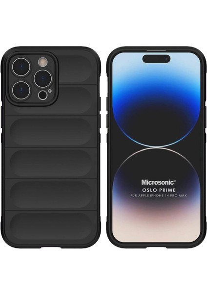 Apple iPhone 14 Pro Max Için Kılıf Oslo Prime Siyah [iphone 14 Pro Max ile Uyumlu Kılıf - Siyah]