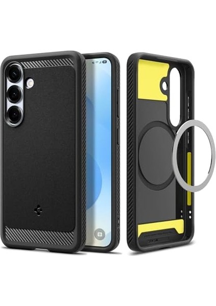Galaxy S25 Kılıf Rugged Armor Magfit Özellikli Matte Black - ACS08998 fiyatları