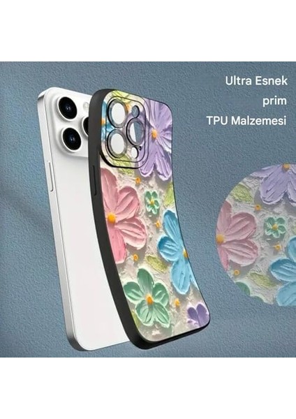11 Yağlıboya Çiçek Deseni Telefon Kılıfı - Zarif ve Koruyucu Tasarım (11 Florence) modelleri