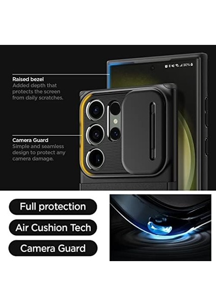 Galaxy S23 Ultra Kılıf Optik Armor Black - ACS05639 modelleri